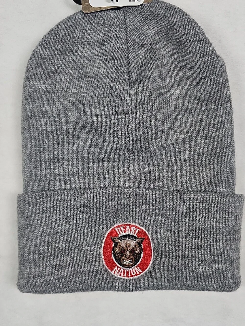 Carhartt A18 Watch Hat Beanie Heather Gray Beast Nation Patch Mens OSFA New